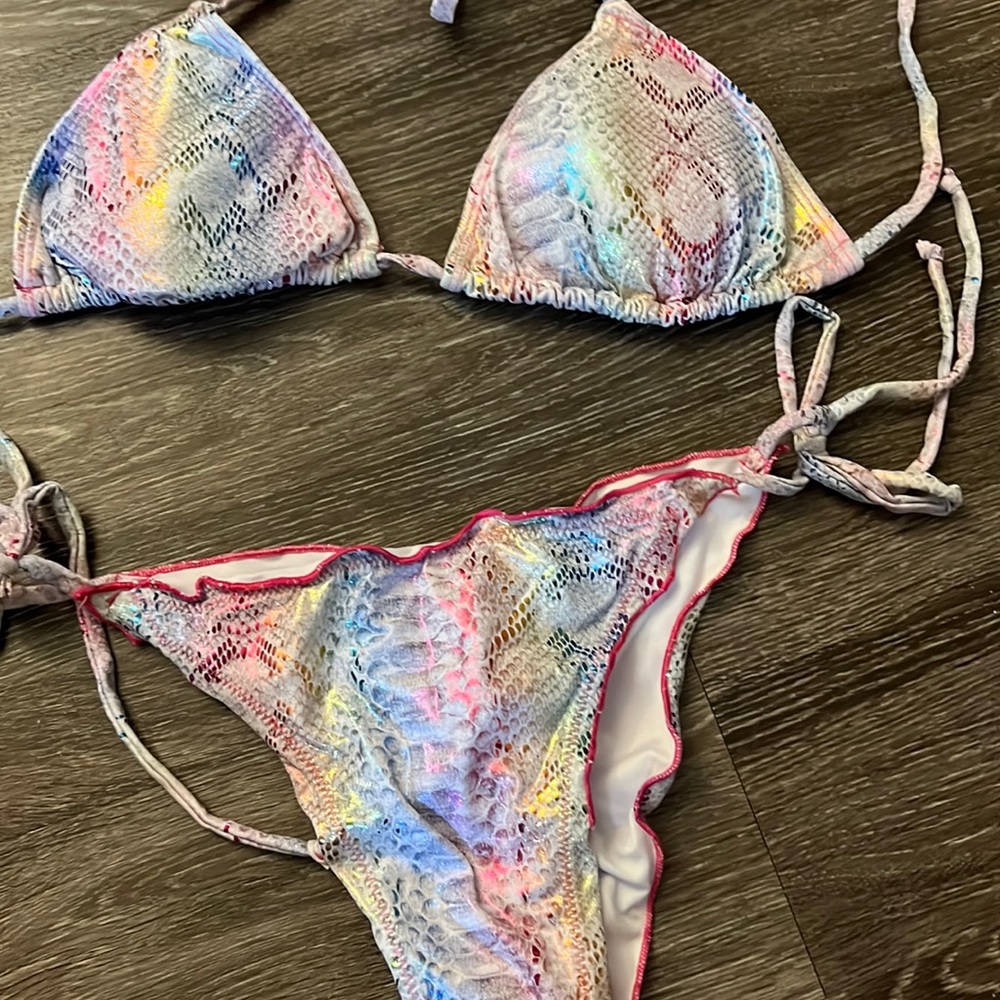 Brazilian matalic bikini size large